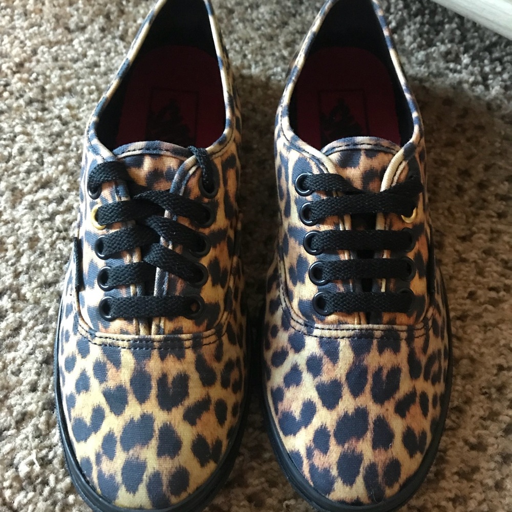 Leopard vans size 6